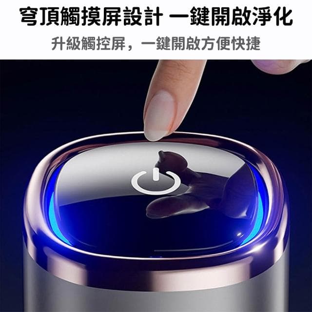 YIZ 車載空氣凈化器 除二手煙異味 香薰功能(三檔調節 H13級HEPA濾芯 負離子凈化 USB便攜式)