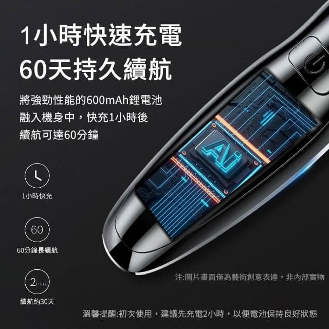 【DTAudio】全配款 4D浮動智能電動刮鬍刀(離子電鍍工藝 獨力浮動三刀頭 德國設計 可水洗 刮鬍刀 剃鬚機)
