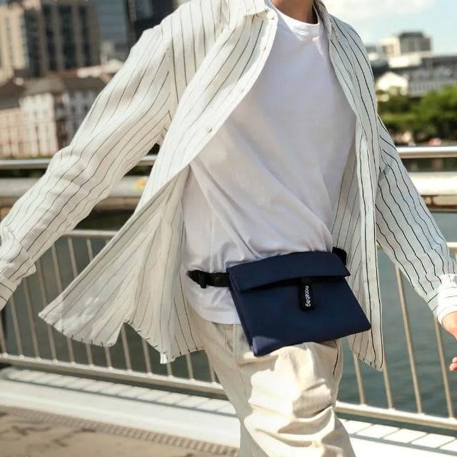 【Notabag】百變多用包 (海軍藍;斜背包/腰包/手提袋/交換禮物/生日禮物)