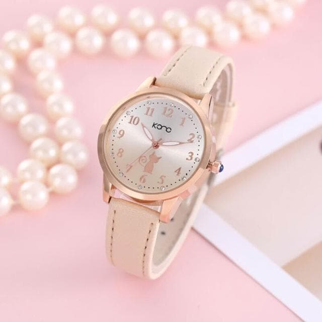 手錶女2025新款女款學生簡約石英錶小巧精緻ins風防水女用手錶高顏值氣質小眾女錶輕奢高級感精工錶女士國高中生光動能腕錶