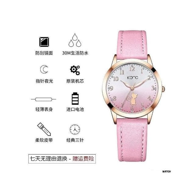 手錶女2025新款女款學生簡約石英錶小巧精緻ins風防水女用手錶高顏值氣質小眾女錶輕奢高級感精工錶女士國高中生光動能腕錶