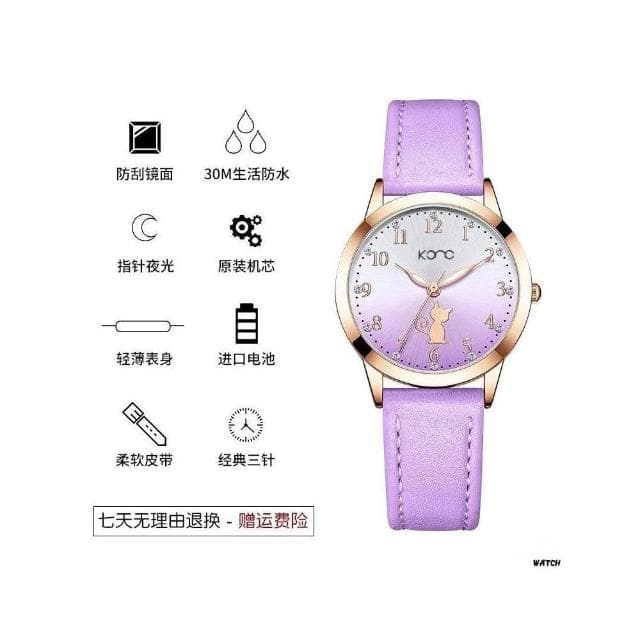 手錶女2025新款女款學生簡約石英錶小巧精緻ins風防水女用手錶高顏值氣質小眾女錶輕奢高級感精工錶女士國高中生光動能腕錶