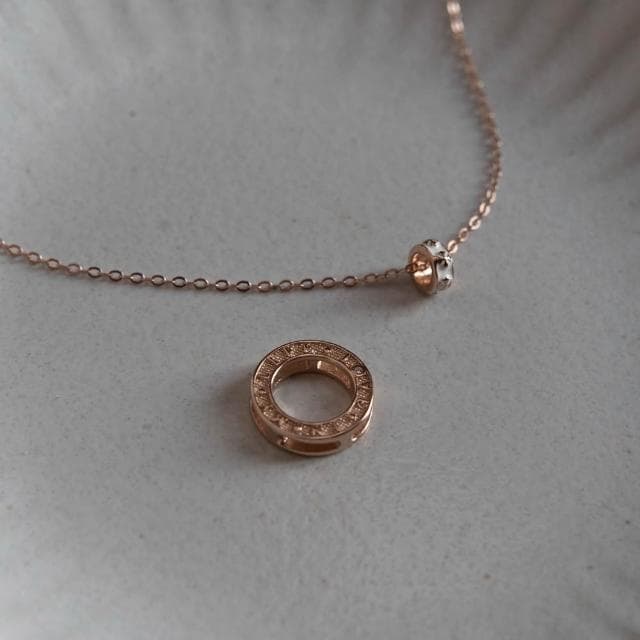 【Porabella】新款925純銀情侶項鍊 十字轉運珠項鍊 幾何字母吊墜 中性小眾ins風 情人節禮物Necklace  FN-222