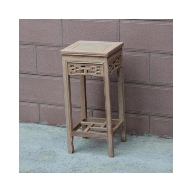 實木花架仿紅木中式傢用客廳仿古花幾室內置物架榆木盆景架子包郵展示邊桌 盆栽架 花架 植物架 CLLQ