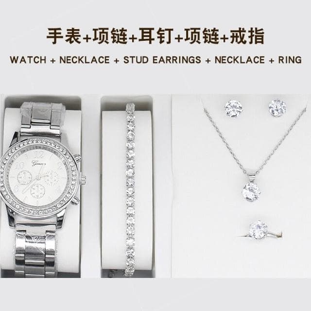 手錶套裝女輕奢高級感精工錶小巧精緻女士瑞士錶高顏值精品金屬女錶氣質小眾ins風女用手錶女款學生石英錶高中生光動能腕錶