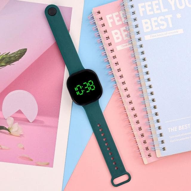 兒童手錶小學生靜音考試電子錶男女孩簡約戶外防水運動手錶國高中小巧多功能手錶青少年男生防摔機械錶兒童生日禮物小朋友高顏值錶