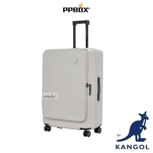 【KANGOL】英國 袋鼠 磨砂紋上開式 行李箱 64558806 登機箱 20吋 28吋