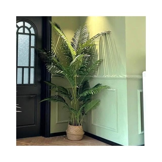 暖巢家居 客廳裝飾假散尾葵 仿真綠植 大型落地盆栽 北歐室內裝飾 客廳沙發邊仿生假樹 仿真植物客廳擺件