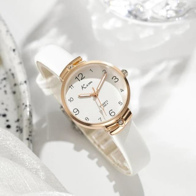 手錶女氣質小眾石英錶高顏值精品金屬女錶光動能腕錶輕奢高級感精工錶簡約國高中生考試ins風學生女用手錶小巧精緻女士瑞士錶