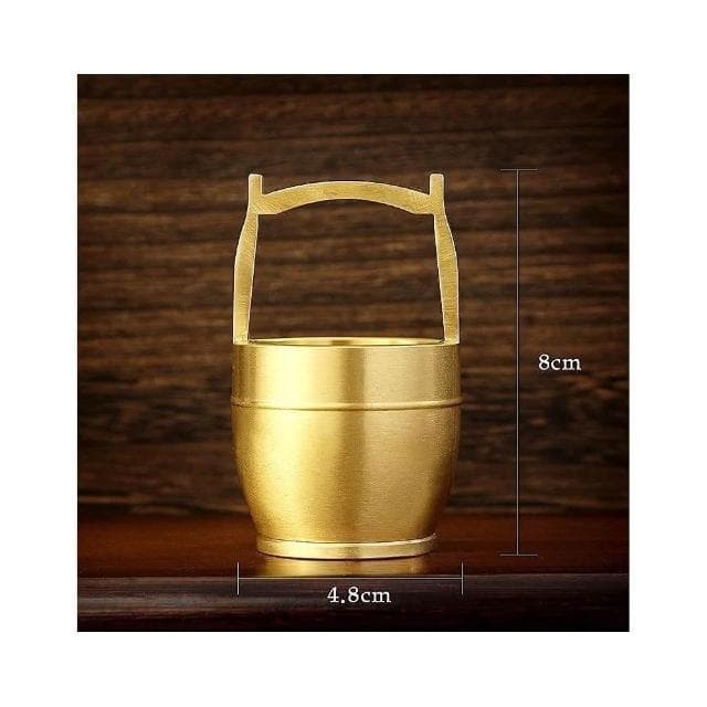 黃銅一桶金 一桶金 銅一桶金 水桶擺件 招財進寶 創意禮品 辦公室黃銅擺件 喬遷婚中銅 中式復古工藝品 台灣出貨 附發票