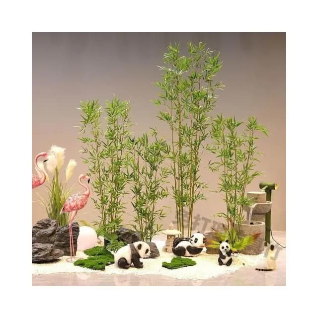 免運 仿真綠植 新中式裝飾 室內外隔斷 庭院盆栽仿生植物 假樹 仿真竹 假竹子