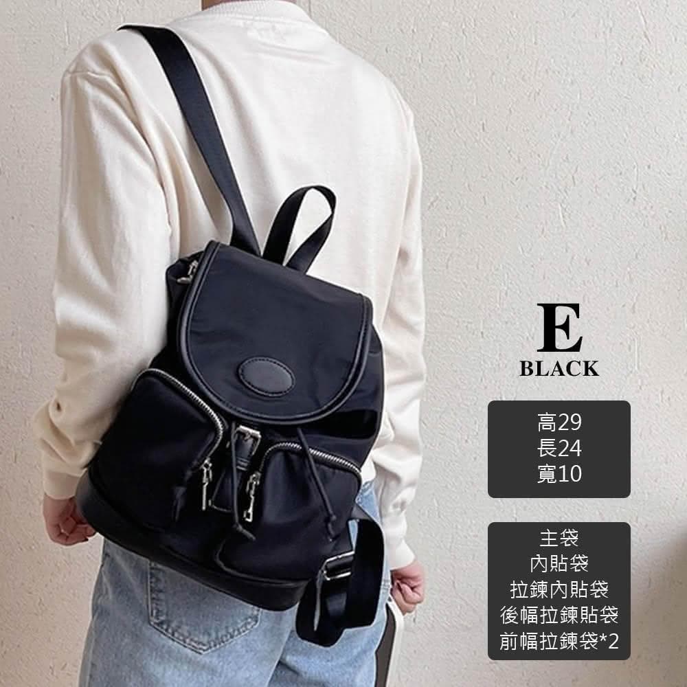 【MoonDy】包包 真皮後背包 輕便後背包 休閒背包 牛皮包包 黑色包包 大容量後背包 旅行包 女生禮物