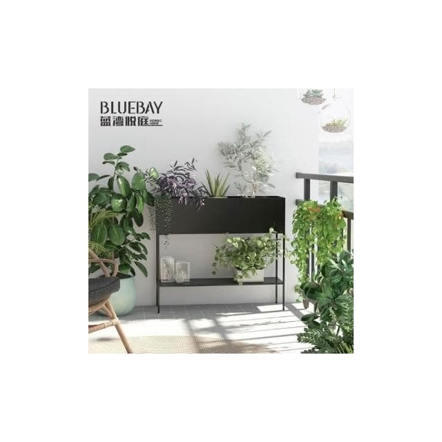 免運 陽臺花架 花盆 花架 盆栽架 多肉植物架 北歐戶外雙層大型花架隔斷植物架室外陽臺落地式庭院綠植架