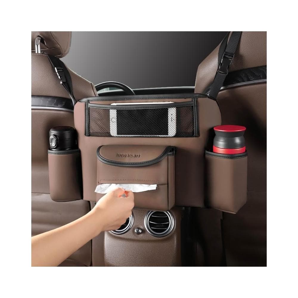 車上收納袋掛袋車上椅背網兜餐物袋車內防兒童裝飾收納用品大全