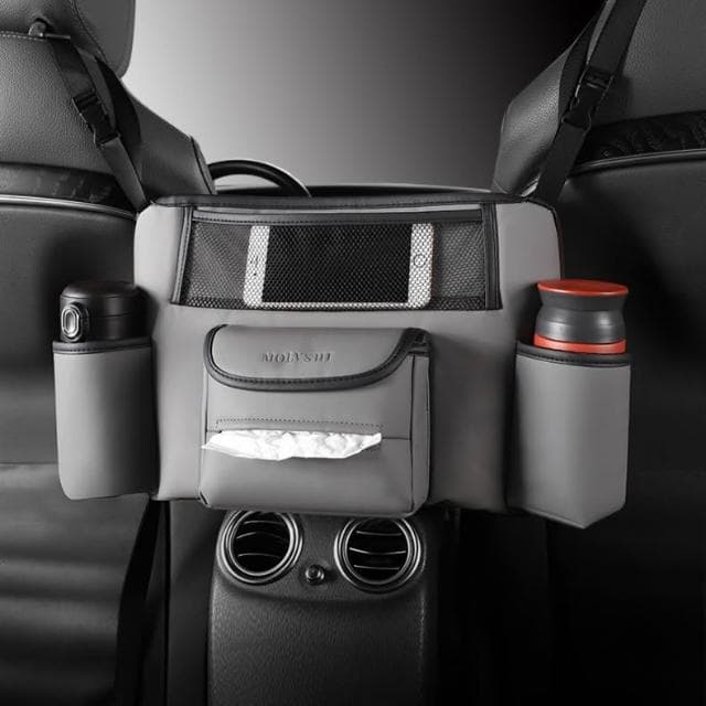 車上收納袋掛袋車上椅背網兜餐物袋車內防兒童裝飾收納用品大全