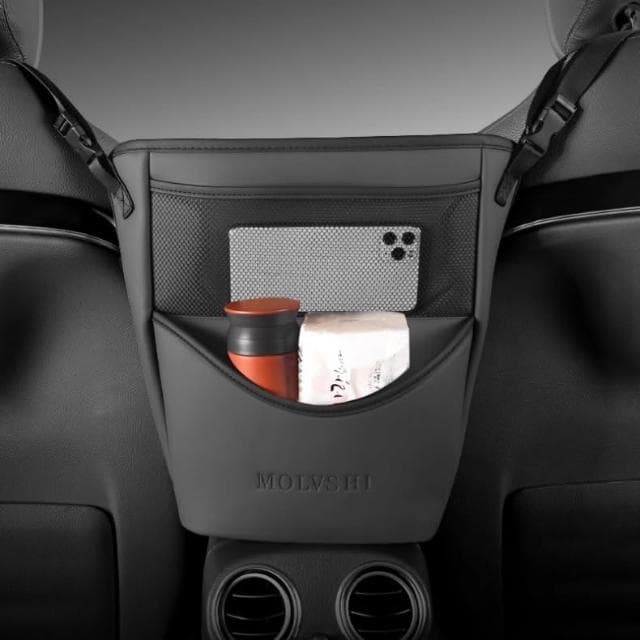 車上收納袋掛袋車上椅背網兜餐物袋車內防兒童裝飾收納用品大全