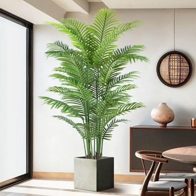 【未晚家居館】 仿真植物散尾葵客廳落地盆栽室內大型仿生花假樹輕奢綠植裝飾擺件