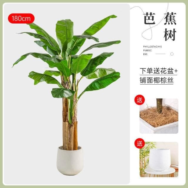 【未晚家居館】 仿真綠植芭蕉樹室內裝飾大型落地式盆栽擺件客廳高檔ins風假植物