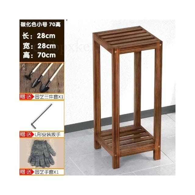 實木質花架 室內花架子 陽台置物架 多層收納架 落地小花台 綠蘿植物架 客廳盆栽架 雙層花卉架 多功