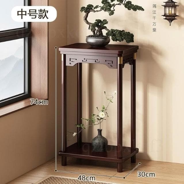 室內盆景托架 實木花台展架 陽台植物花台 擺放架 實木植物架 小型花盆 盆栽展示架 室內綠蘿花幾 高