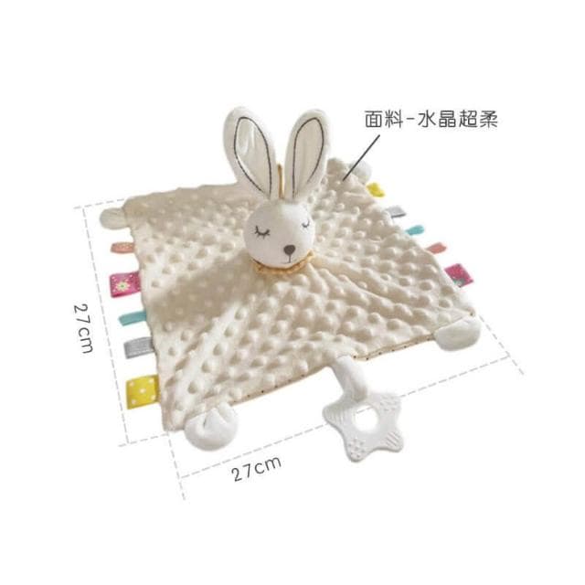 【Ocean Baby】動物捏捏安撫巾-小白兔/獨角獸/小象 嬰兒安撫巾 寶寶安撫巾 荳荳安撫巾(寶寶共和國)