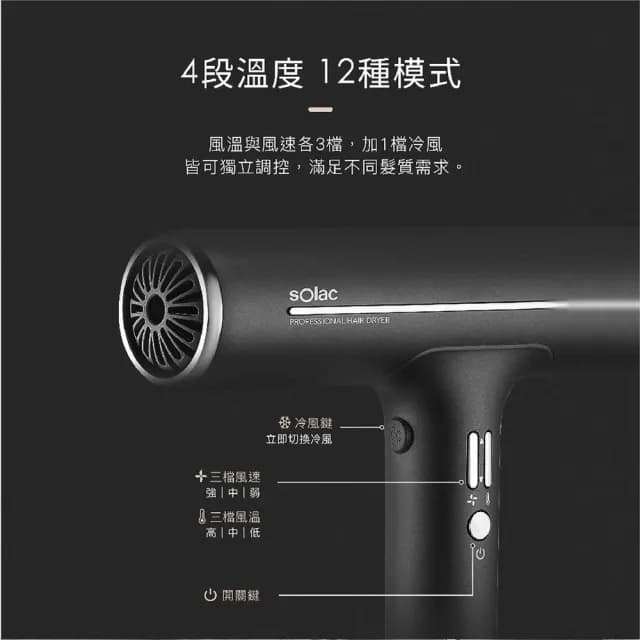 【SOLAC】 sOlac SD-1000 專業負離子吹風機 負離子 吹風機 專業美髮 SD1000 速乾大風量