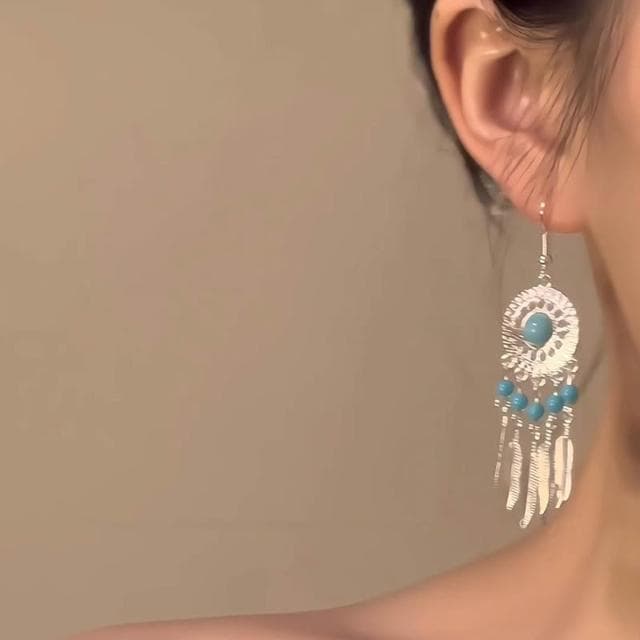 🎗飾間首飾鋪 新中式國風耳環女古風民族風清冷耳環漢服旗袍耳飾