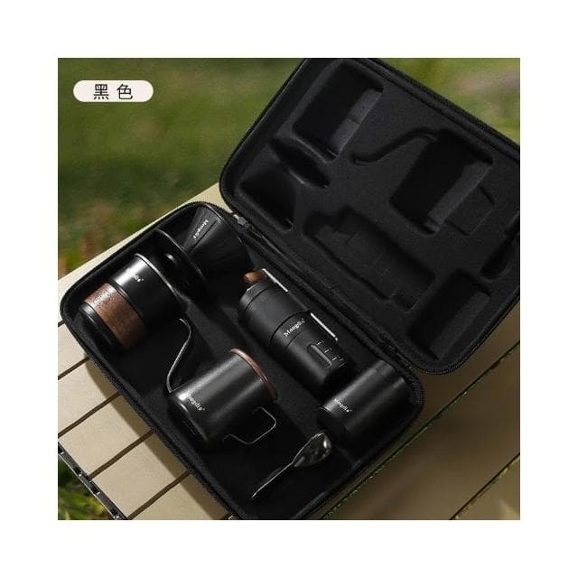 手沖咖啡壺套裝 戶外露營咖啡裝備便攜手磨咖啡機 生日禮物禮品 露營咖啡組 咖啡旅行組 手沖壺 手沖咖