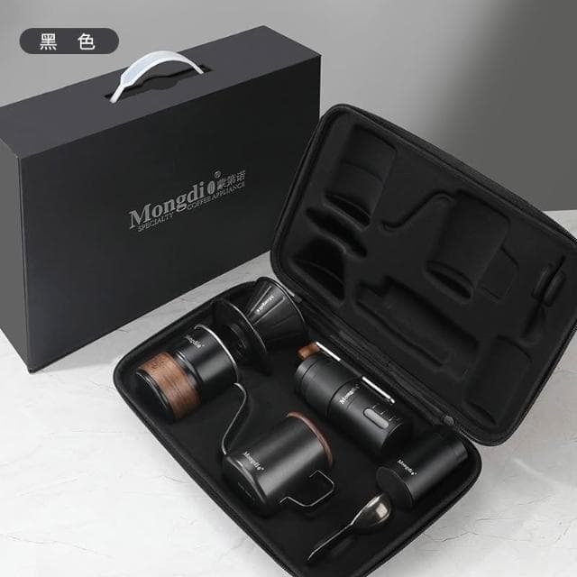 手沖咖啡壺套裝 戶外露營咖啡裝備便攜手磨咖啡機 生日禮物禮品 露營咖啡組 咖啡旅行組 手沖壺 手沖咖