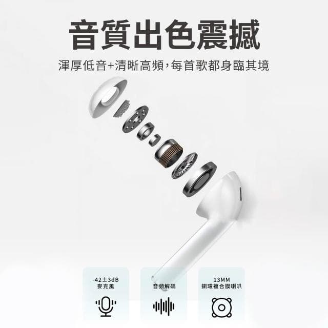 【Relight 睿亮】MOBIA摩比亞 G-FIVE 防水藍牙耳機 IPX4防汗 無線充電 藍牙5.4 精準觸控 持久續航 運動無線耳機