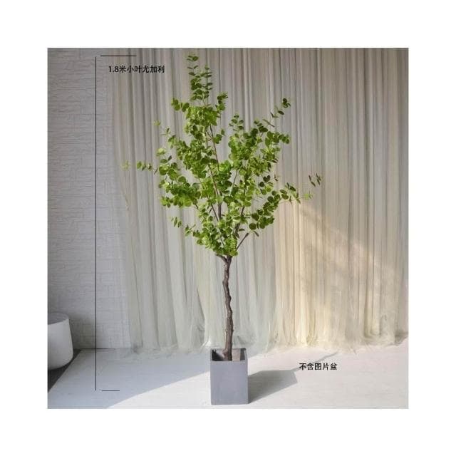 仿真綠植盆景 室內裝飾 落地盆栽  仿真樹 仿真綠植裝飾 室內大型植物落地 尤加利 金錢葉 假樹人造盆栽