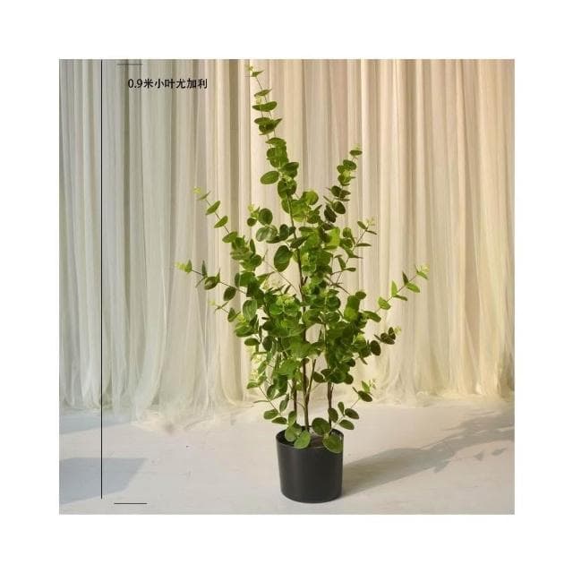 仿真綠植盆景 室內裝飾 落地盆栽  仿真樹 仿真綠植裝飾 室內大型植物落地 尤加利 金錢葉 假樹人造盆栽