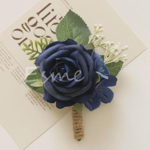 胸花 結婚胸花 藍色紅色粉色 婚禮胸花