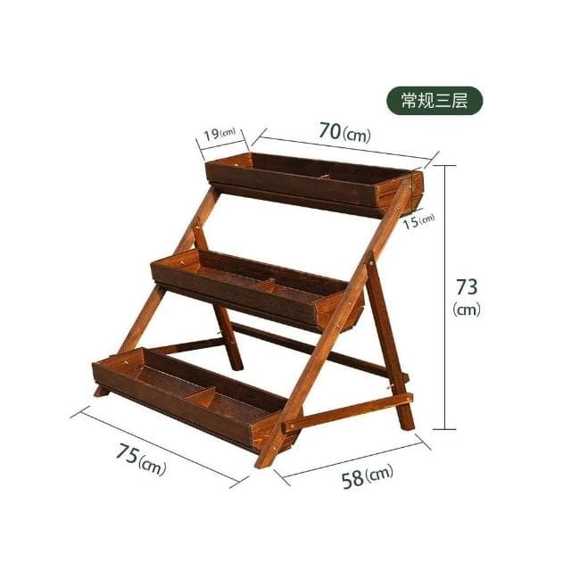 花盆擺放架 置物層架 多肉花盆托架 多層植物架 階梯式花架 客廳置物架 落地式花架 陽台盆栽花架 可