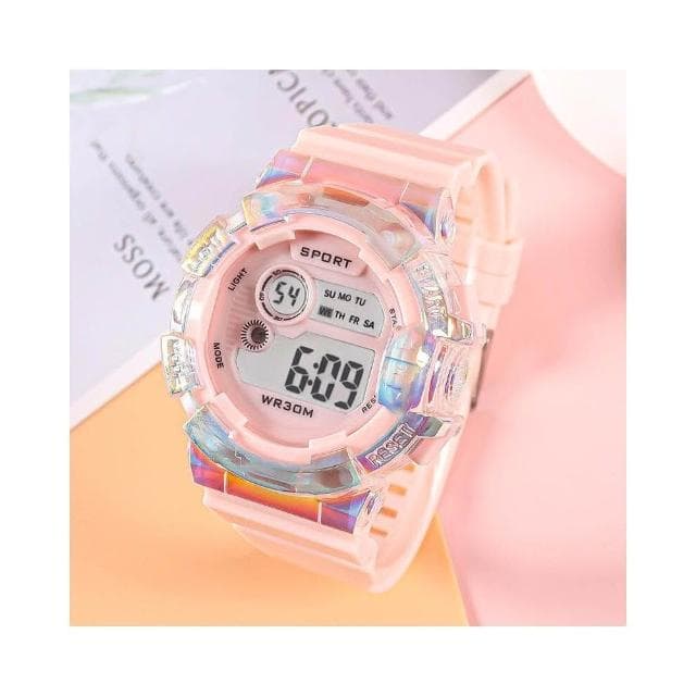 兒童手錶男女孩小學生靜音考試電子錶簡約防水運動夜光手錶國高中小巧高顏值多功能手錶青少年男生防摔機械錶兒童小朋友生日禮物