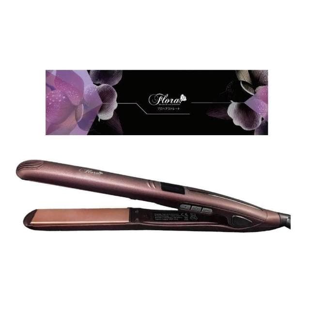 【Flora】搭贈組|鈦離子夾 (專業沙龍離子夾 直捲兩用 國際電壓 25 35 42mm 陶瓷面板__Kimi極美職人推薦)