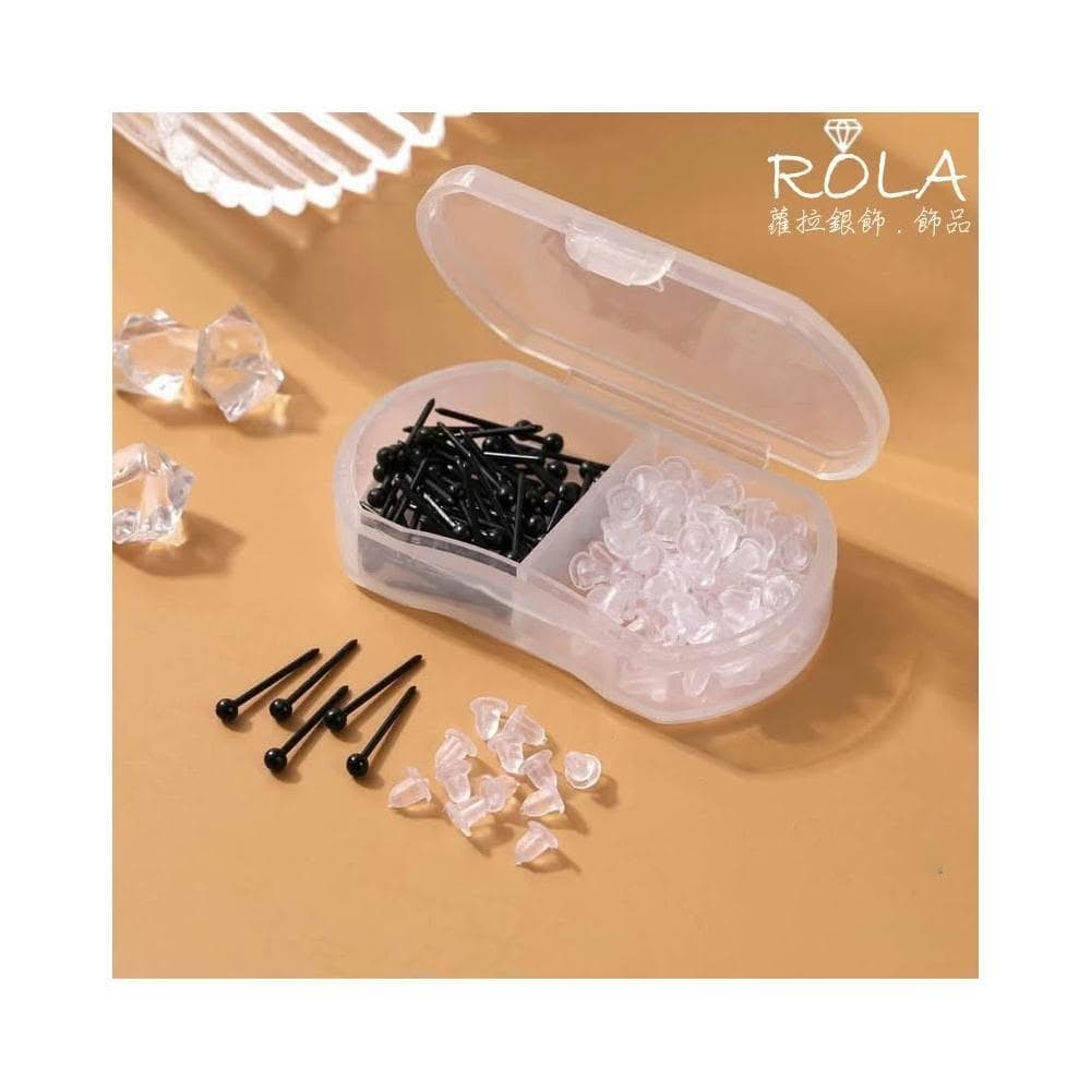 ROLA蘿拉銀飾.飾品 “現貨當天出”  矽膠耳塞耳堵 養耳棒防過敏隱形透明低調樹脂耳針
