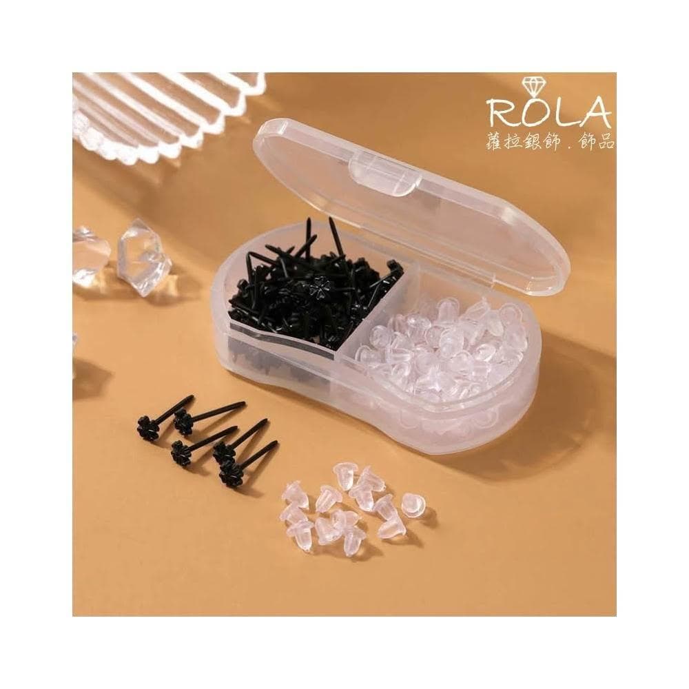 ROLA蘿拉銀飾.飾品 “現貨當天出”  矽膠耳塞耳堵 養耳棒防過敏隱形透明低調樹脂耳針