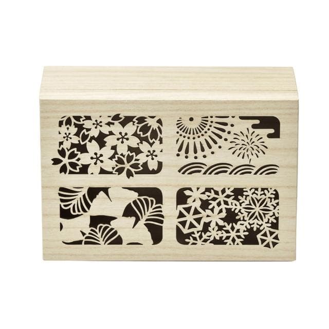 四季庵 日本製 木箱裝抹茶碗套組 (美濃燒茶碗 精裝木頭禮盒 抹茶禮盒 茶具禮盒 入門查到 送禮推薦)