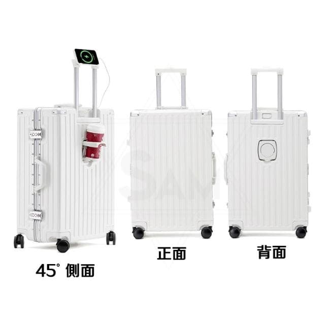 【SAM】旗艦輕奢版 鋁框登機箱 多功能鋁框行李箱 超輕行李箱 20吋丨24吋丨26吋丨29吋 旅行箱 拉桿箱 密碼箱