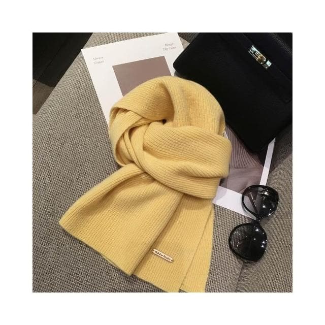 梵花 韓系美拉德色百搭100%純羊毛圍巾女加長披肩情侶純色羊絨圍脖