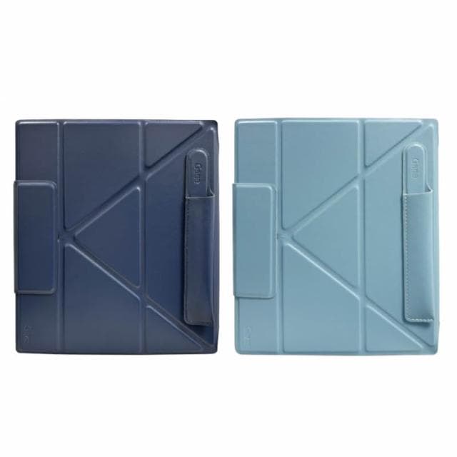 【HyRead】Gaze Pro X系列 磁吸折疊可拆式皮套-寧靜藍/深灰藍