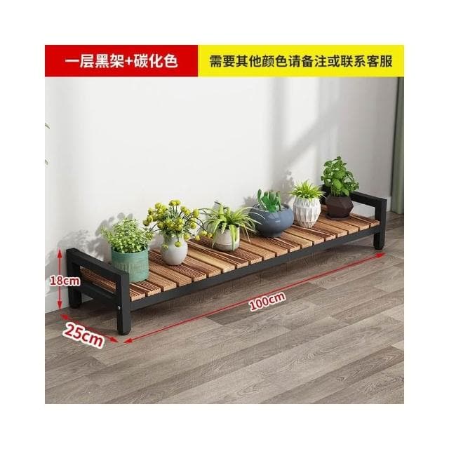 實木鐵藝花架 多肉綠蘿花盆架 客廳多層花卉置物架 室內植物架 可定製花架台 置地式花架 盆栽架 客廳