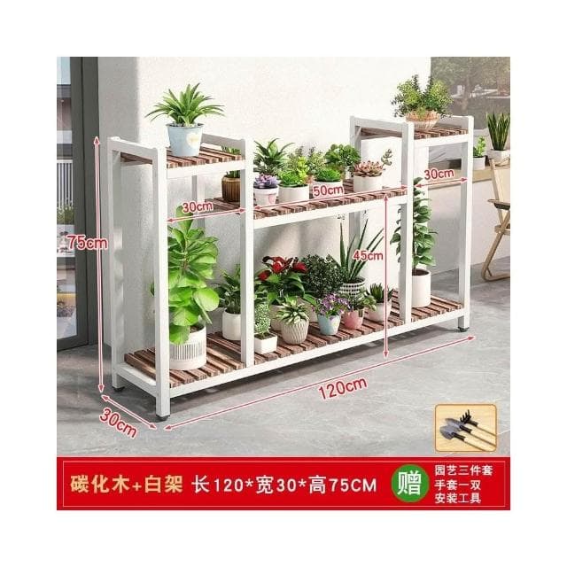 陽台花架 置物架 可移動多肉花盆架 落地式多層階梯式花架 戶外花盆架 盆栽架 多肉花架 植物架 室內