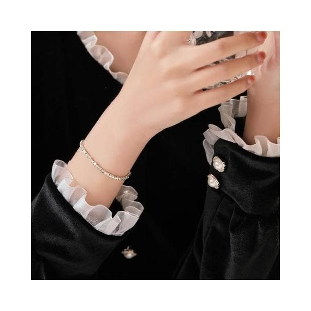 【開運堂】純銀 碎銀幾兩 小碎銀手鍊女小眾設計S925銀手串閨蜜女友復古風手飾 開運堂