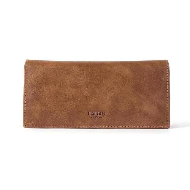 【CALTAN】CALTAN DESIGN | 簡約俐落兩折真皮長夾 074128 四色(真皮 長夾 皮夾 錢包 招財 母錢包)