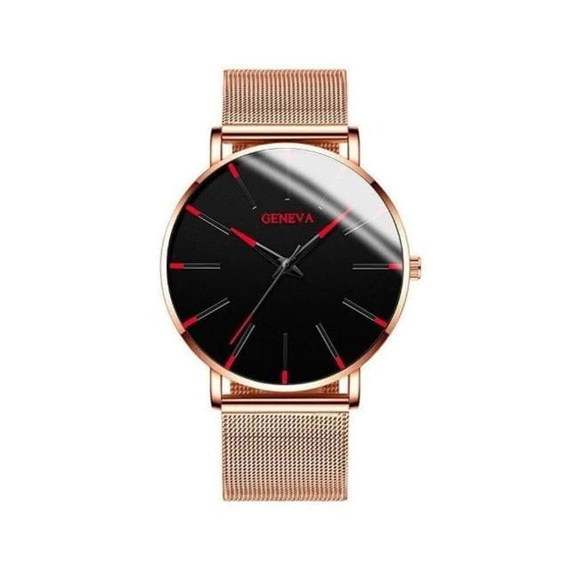 手錶男2025新款輕奢小眾高級感精工錶男士爸爸商務風瑞士錶簡約氣質精緻石英錶高顏值精品金屬錶防水男生手錶送男朋友