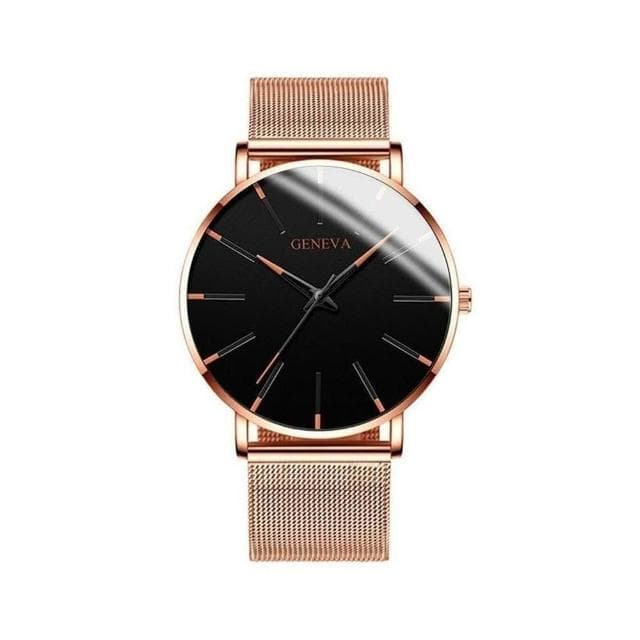 手錶男2025新款輕奢小眾高級感精工錶男士爸爸商務風瑞士錶簡約氣質精緻石英錶高顏值精品金屬錶防水男生手錶送男朋友