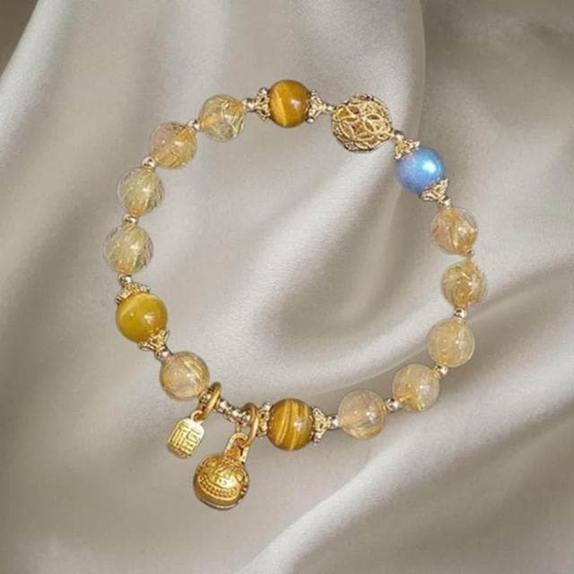 🏆優品倉庫🏆 招財水晶手鍊💛 水晶 開運/招財/轉運/招貴人 水晶手鏈 手鍊 好人緣 生日禮物