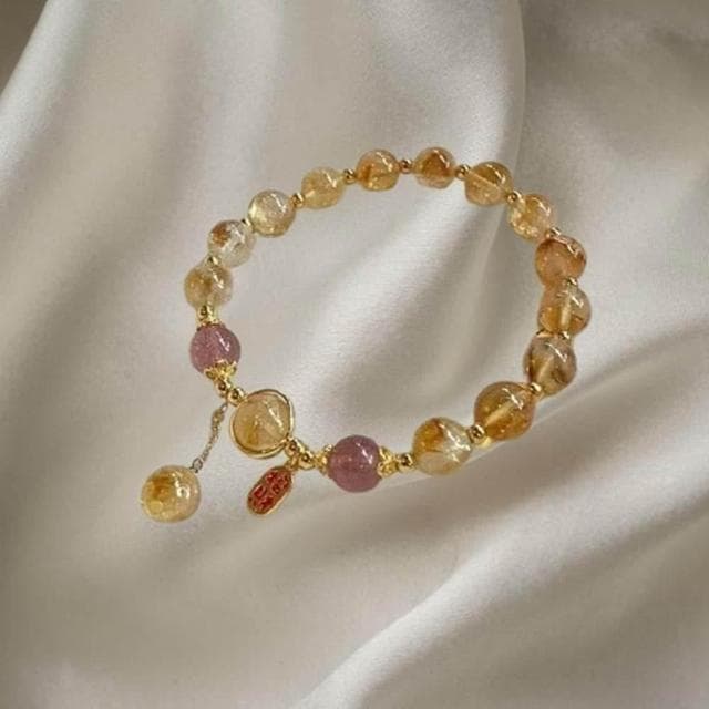 🏆優品倉庫🏆 招財水晶手鍊💛 水晶 開運/招財/轉運/招貴人 水晶手鏈 手鍊 好人緣 生日禮物